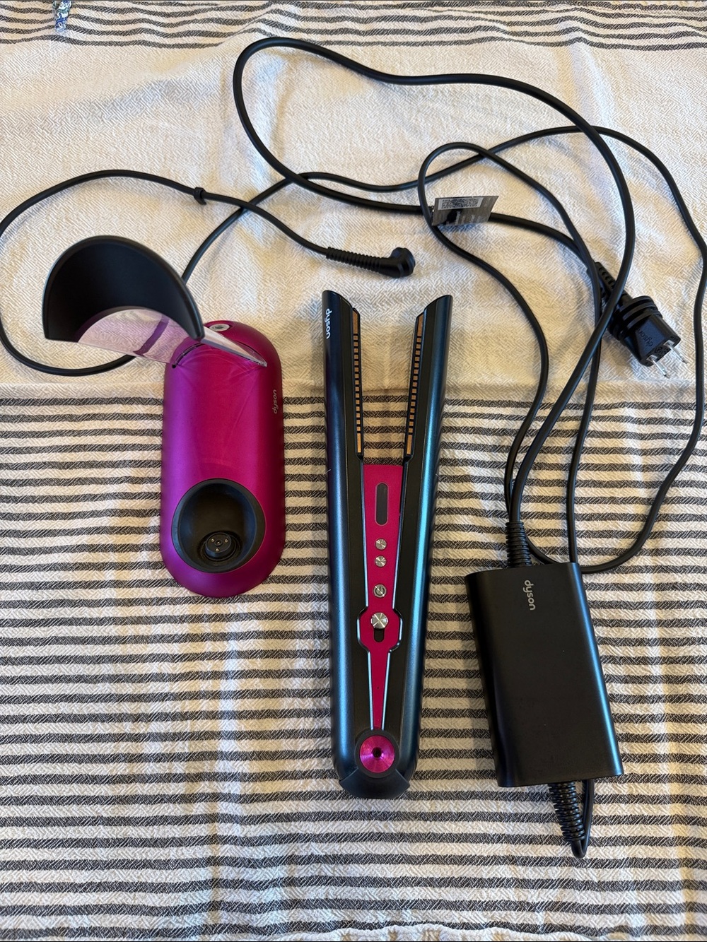 Dyson Corrale Hair Straightener with Charging cord and Stand Included.